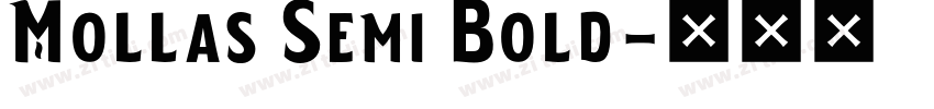 Mollas Semi Bold字体转换